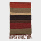 Raffia Table Runner Rust | DARA Artisans