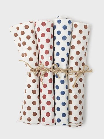 Monique Cotton Napkin Set by Les Indiennes | DARA Artisans