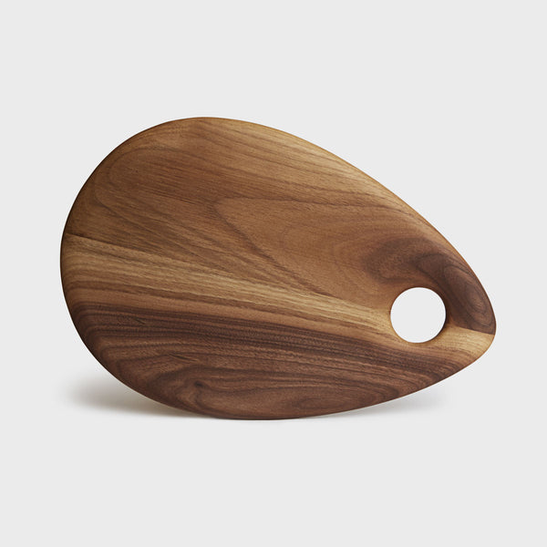 Small Teardrop Walnut Cutting Board by Dominik Woods | DARA Artisans
