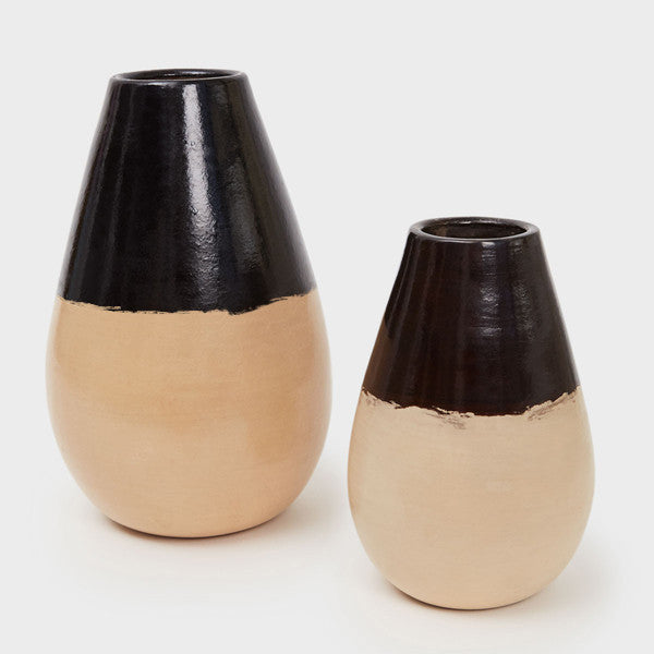 Large Teardrop Smoke Vase | DARA Artisans