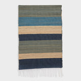 Raffia Table Runner Blue | DARA Artisans