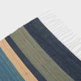 Raffia Table Runner Blue | DARA Artisans