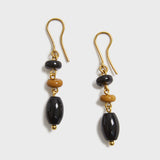 Sodalite and Onyx Earrings