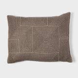 Geometric Embroidered Pillow by Armand Diradourian | DARA Artisans