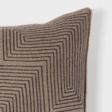 Geometric Embroidered Pillow by Armand Diradourian | DARA Artisans