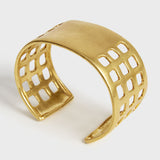 Bars Gold Cuff Bracelet by LA Cano | DARA Artisans