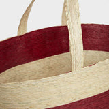 Small Palm Market Bag Burgundy | DARA Artisans