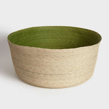 Green Palm Leaf Basket by Makaua | DARA Artisans