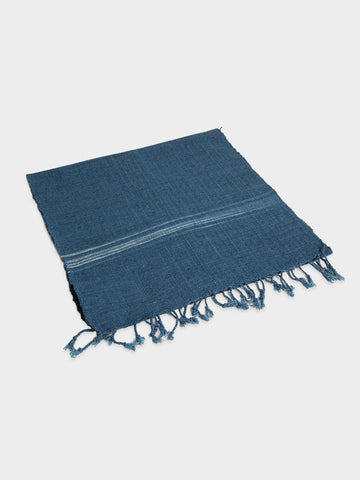 Indigo Fringe Table Runner