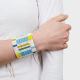 Beaded Leather Cuff | DARA Artisans