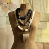Chunky Black Horn Necklace by CATHs | DARA Artisans